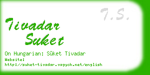 tivadar suket business card